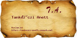 Tankóczi Anett névjegykártya